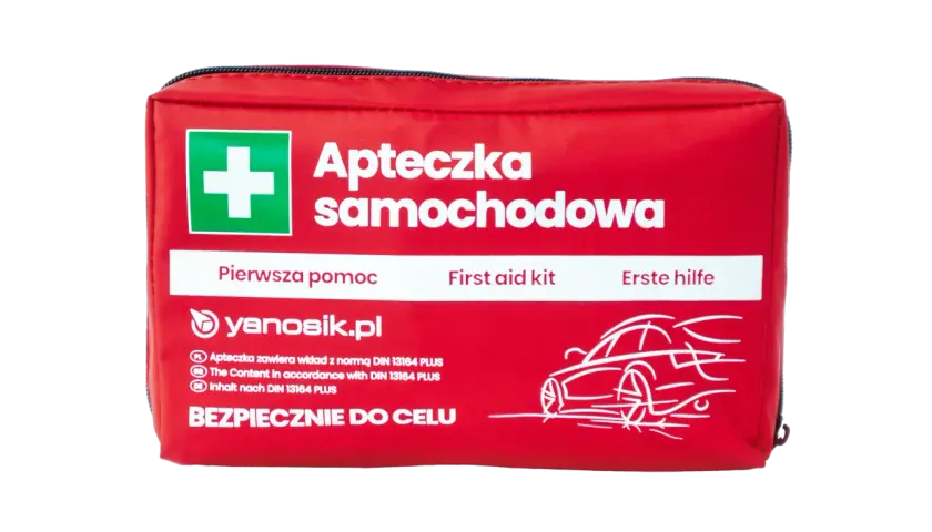 Apteczka za granicą: Obowiązek, DIN 13164 i uniknij mandatu!