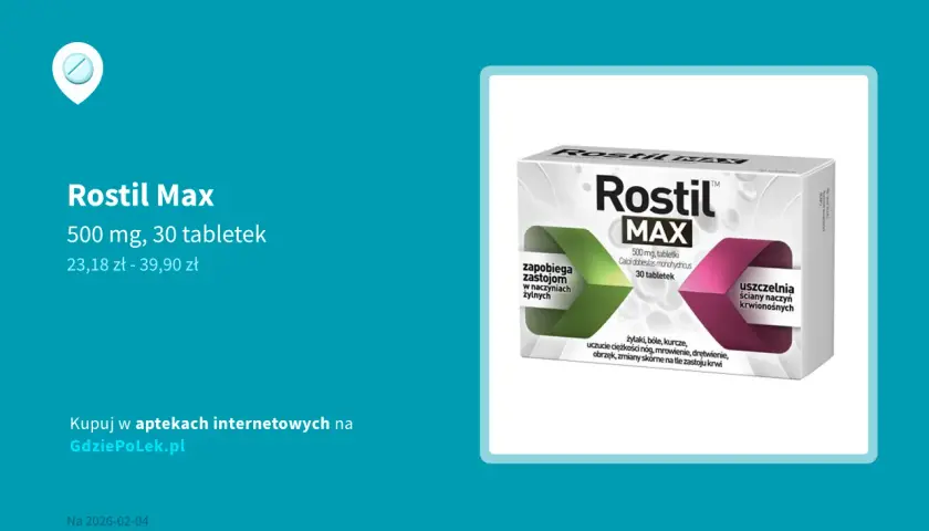 Rostil na żylaki: Cena, dawkowanie i gdzie kupić najtaniej?